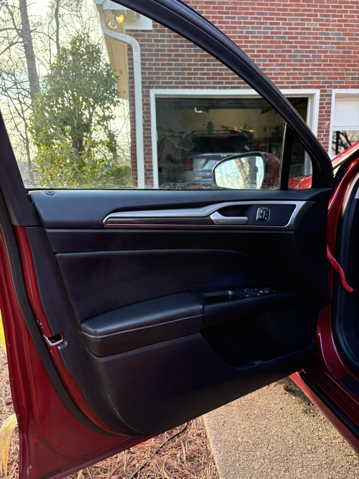 Detailed door jamb and panel cleaning showing pristine results by Countryside Auto Detailing